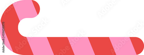 Christmas minimalist geometric element sugar cane