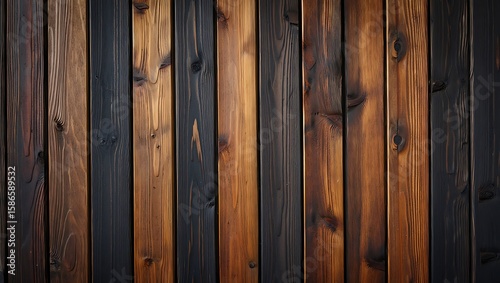 Wallpaper Mural Textured Rustic Wood Paneling With Alternating Dark and Light Stains Torontodigital.ca