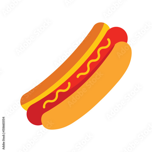 hot dog vector illustration