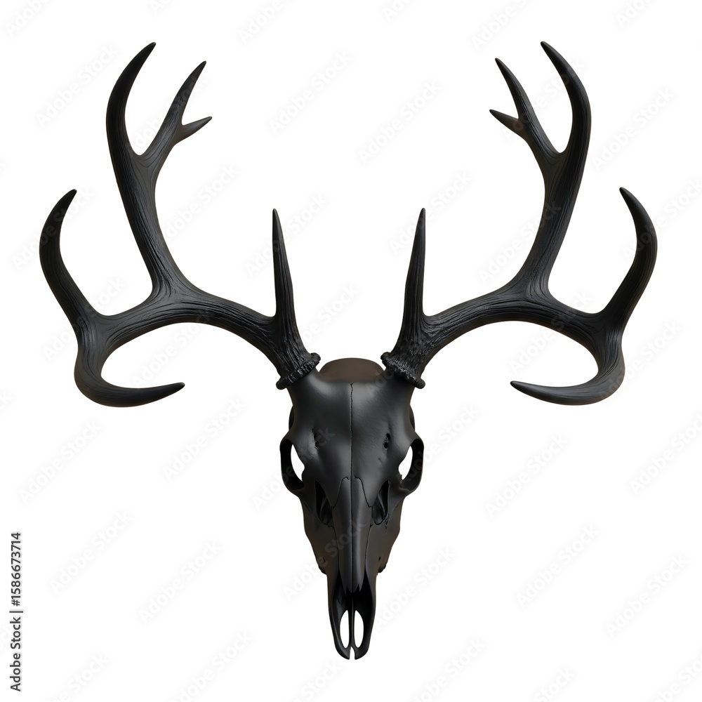 Naklejka premium deer head vector