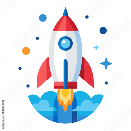 rocket in space