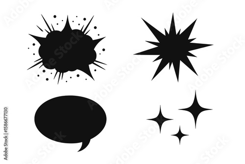 Diverse pig silhouettes vector set. Black farm animal icons on white background. For agriculture, butcher shop logos, pork meat branding, and livestock concepts. Domestic animal.