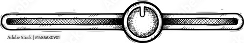 Horizontal slider controls with circular knobs, hand-drawn style