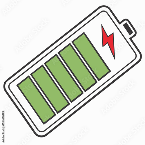 vector illustration of a battery
