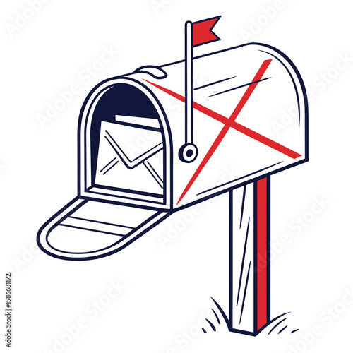 mailbox with letters
