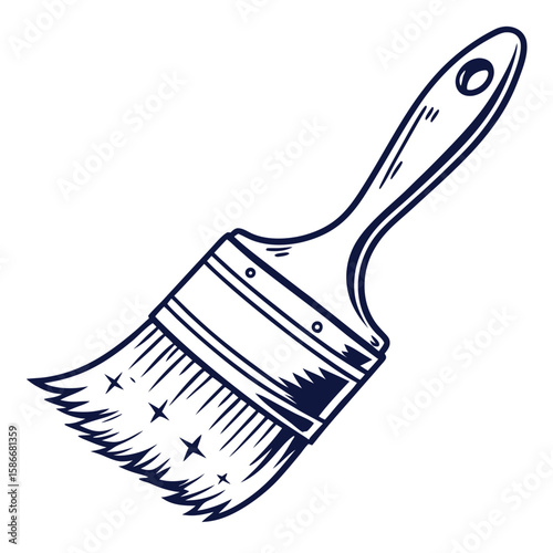 paint brush vector illustration