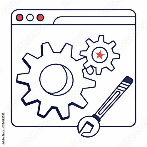 vector gear icon