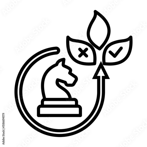 Investment Strategies Outline Icon