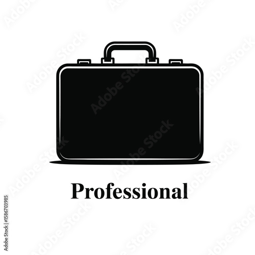 black suitcase icon