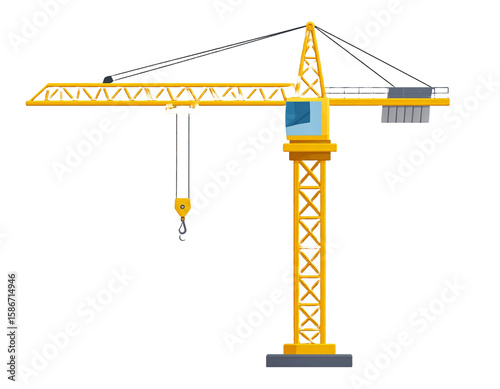 construction site with cranes