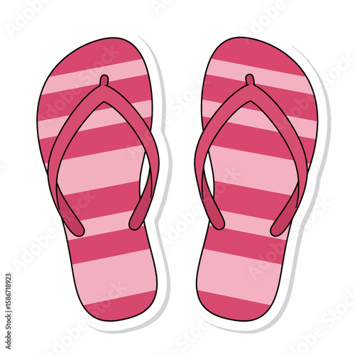flip flops isolated on white