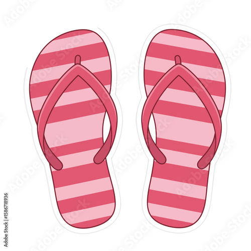 flip flops isolated on white
