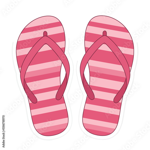 flip flops isolated on white