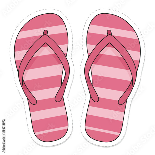flip flops isolated on white