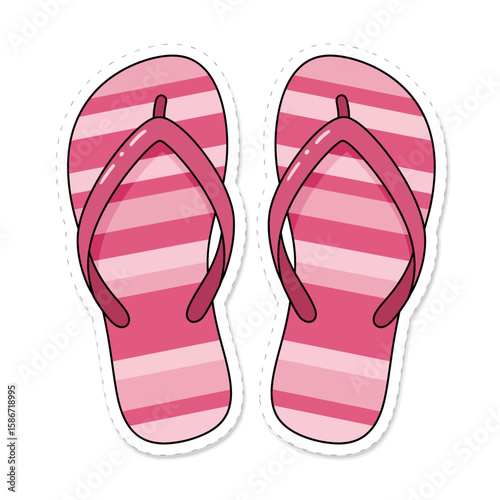 flip flops isolated on white