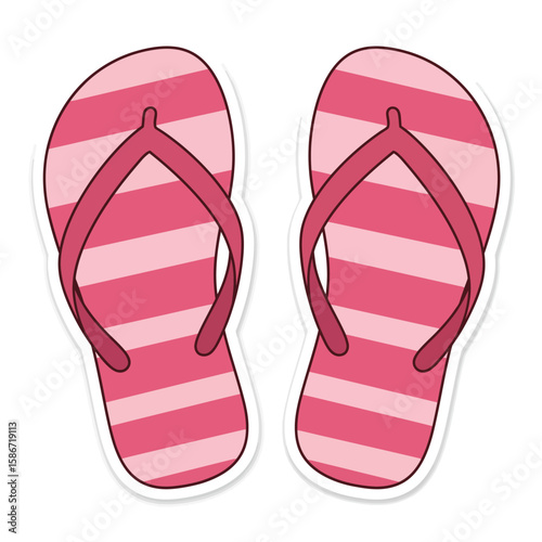flip flops isolated on white
