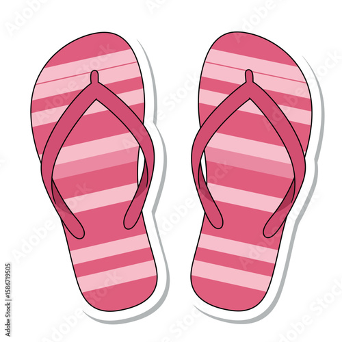 flip flops isolated on white
