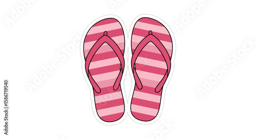 flip flops isolated on white