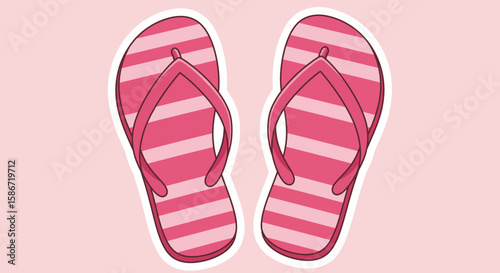 flip flops isolated on white