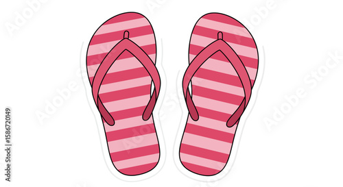 flip flops isolated on white