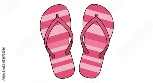 flip flops isolated on white