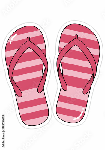 flip flops isolated on white
