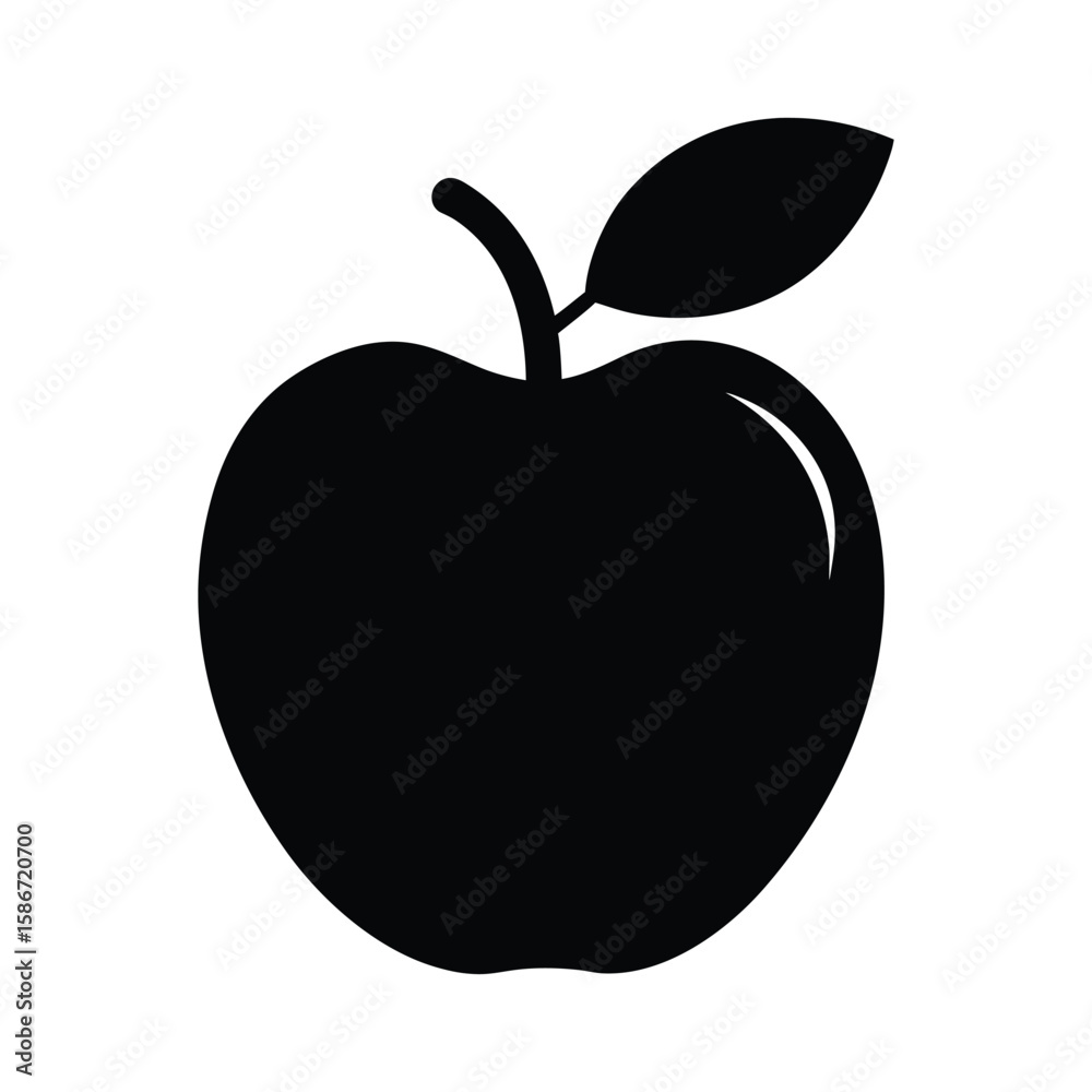 Fototapeta premium vector illustration of an apple