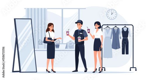 Fashion Boutique Visit With Refreshments By Courier Express Delivery Service