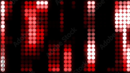 Wallpaper Mural Red shiny circular lights animation on black background 4k festive backdrop Torontodigital.ca