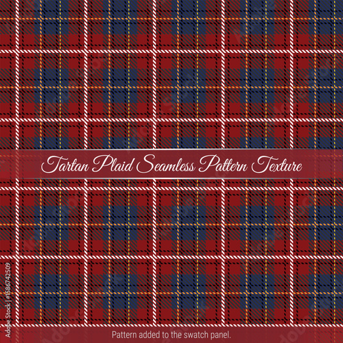 Tartan plaid seamless pattern background Premium Vector