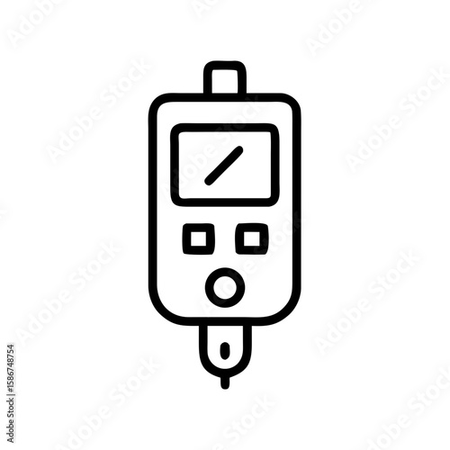 Glucometer device for blood sugar monitoring in medical setting, timelapse  