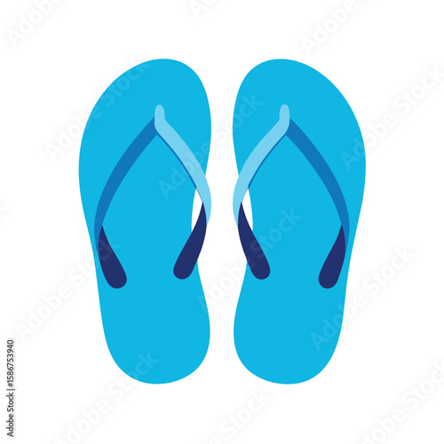 flip flops isolated on white background