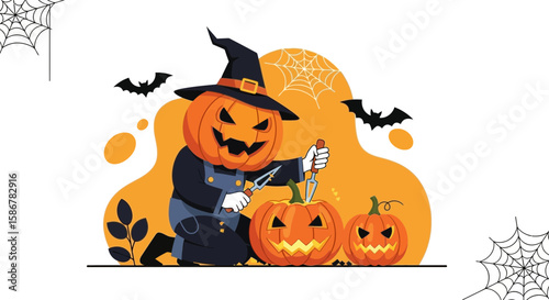 Pumpkin Patch Pranks Prepare Halloween Decorations With A Spooky Theme