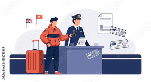 Immigration Control At Airport International Travel Documents Verification Process