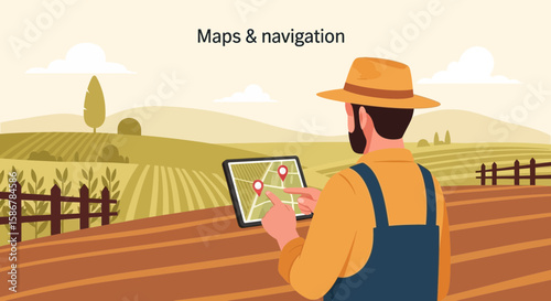 Innovative Farming Using Technology With Navigation System In The Field