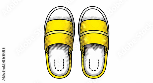 Sunshine Steps A Pair of Cheerful Yellow Sandals for Comfort
