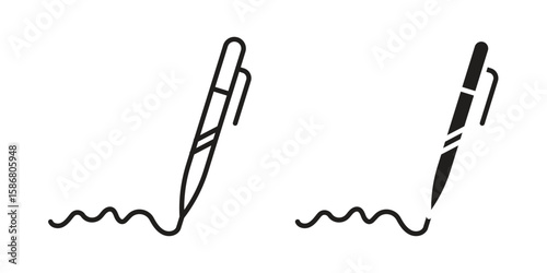 Write icon symbol concept. Icons for web and mobile.