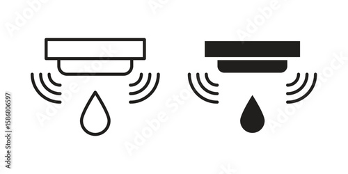 Water sensor icon symbol concept. Icons for web and mobile.