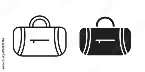 Sports bag icon symbol concept. Icons for web and mobile.