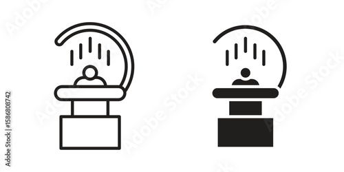 Solarium icon symbol concept. Icons for web and mobile.