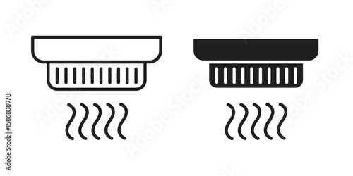 Smoke detector icon symbol concept. Icons for web and mobile.