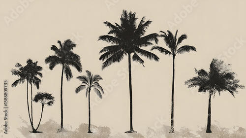 Simplified palm tree