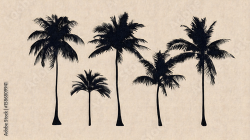 Simplified palm tree