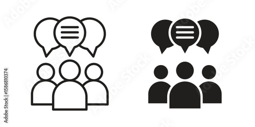 Public opinion icon symbol concept. Icons for web and mobile.