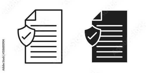 Policy icon symbol concept. Icons for web and mobile.