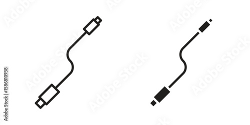 Phone cable icon symbol concept. Icons for web and mobile.
