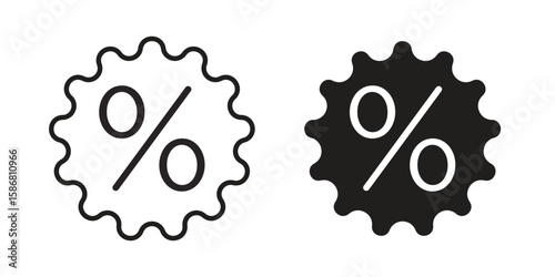 Percent icon symbol concept. Icons for web and mobile.