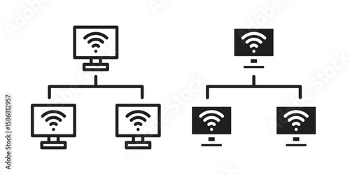 Local network icon symbol concept. Icons for web and mobile.