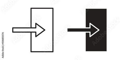 Inside icon symbol concept. Icons for web and mobile.