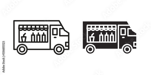 Food truck icon symbol concept. Icons for web and mobile.